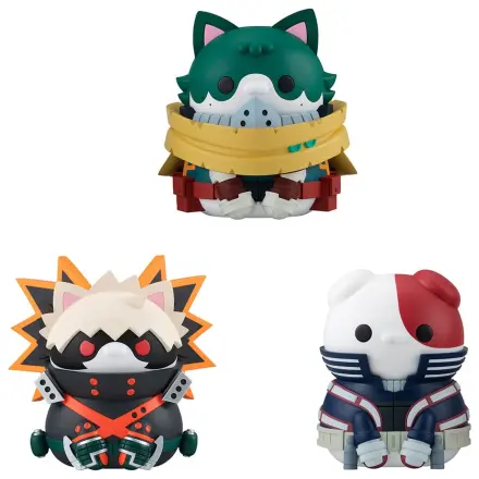 My Hero Academia Mega Cat Project Nyanto! The Big Heroaca Cats Series Trading Figure 3-Pack Izuku Midoriya & Katsuki Bakugo & Shoto Todoroki 12 cm zdjęcie produktu