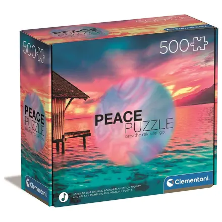 Sunset Paradise 500-elementowe puzzle Peace Clementoni zdjęcie produktu