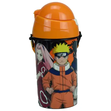 Naruto Fire plastikowa butelka na wodę ze słomką i zawieszką 500 ml zdjęcie produktu