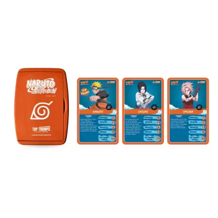 Naruto Shippuden Collectible Card Game Top Trumps Quiz Anime Collectible *German Version* - Kolekcjonerska Gra Karciana termékfotója