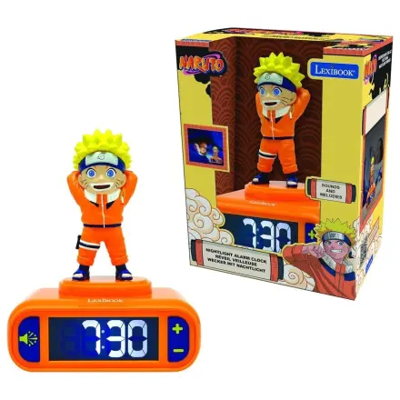 Naruto Shippuden cyfrowy budzik z lampką nocną 3D zdjęcie produktu