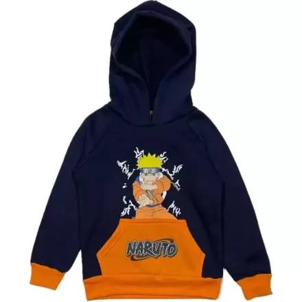 Naruto Shippuden niebiesko-pomarańczowa dziecięca bluza z kapturem termékfotója