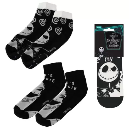 Skarpetki kostki Nightmare Before Christmas w 2-pakach 36-43 zdjęcie produktu