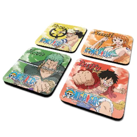 One Piece Characters zestaw 4 podkładek pod kubek zdjęcie produktu