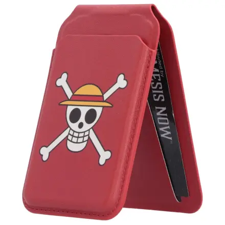 One Piece Card Holder Luffy Jolly Roger (Czerwony) 10 cm zdjęcie produktu