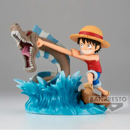 One Piece Log Stories Statuetka PVC Monkey D. Luffy kontra Lokalny Potwór Morski 7 cm termékfotója