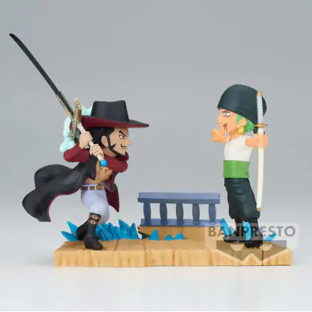 Figurka One Piece Log Stories Roronoa Zoro VS Dracule Mihawk 7 cm termékfotója