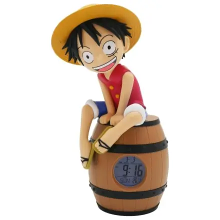 ONE PIECE Luffy na beczce LED Podświetlany Budzik 28 cm zdjęcie produktu