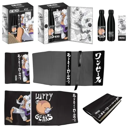 One Piece Stalowa Butelka, Naklejka, Zestaw Prezentowy Okładka Książki Luffy Gears zdjęcie produktu