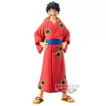 One Piece The Grandline Series Wanokuni Yukata Monkey D Luffy figurka 16 cm termékfotója