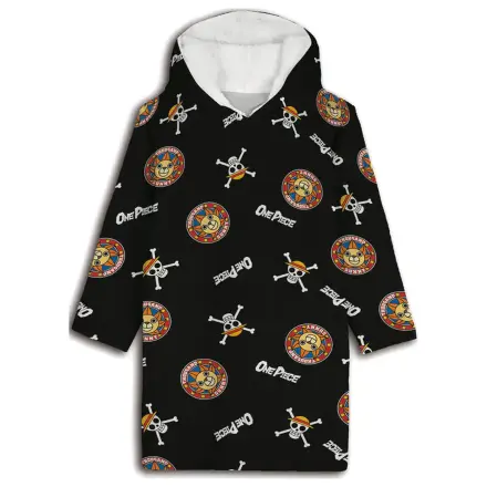 One Piece Thousand Sunny Noszowy pluszowy koc polarowy Poncho 7-14 lat zdjęcie produktu