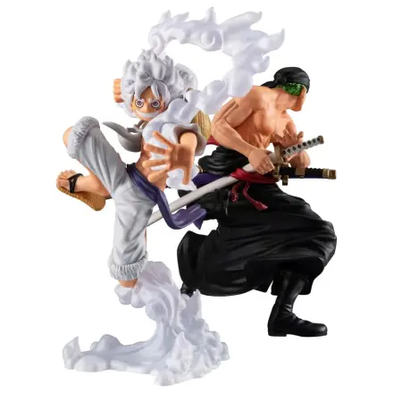 Zestaw 2 figurek PVC One Piece Wallstar Monkey D. Luffy Gear Fifth i Roronoa Zoro (z prezentem) 10 cm zdjęcie produktu