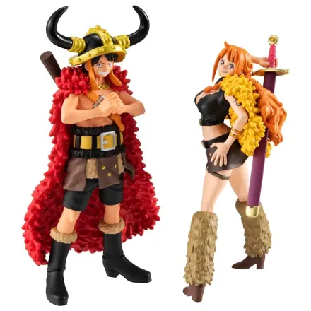 Zestaw 2 figurek z PVC One Piece WALLSTAR Monkey D. Luffy & Nami Ver. Elbaph 11 cm (z prezentem) zdjęcie produktu