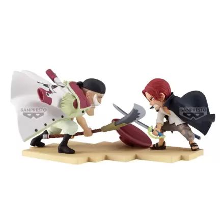 One Piece World Collectable Log Stories Edward Newgate kontra Shanks figurka 13cm termékfotója