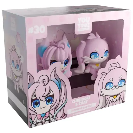 Oryginalne Figurki Winyl Chibidoki & Chat Monitor Buddiez 7 cm zdjęcie produktu