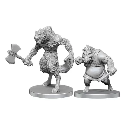 Pathfinder Deep Cuts Unpainted Miniatures Wilkołak & Weprzokołak zdjęcie produktu