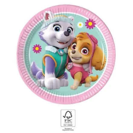Paw Patrol Skye i Everest Talerzyki papierowe 8 sztuk 19.5 cm FSC zdjęcie produktu