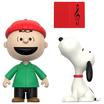 Peanuts ReAction Action Figures 2-pak Brown i Snoopy (Caroling) 10 cm zdjęcie produktu