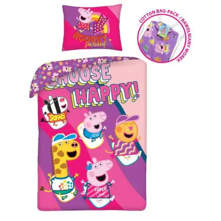 Peppa Pig Poszwa na kołdrę 140x200cm, 70x90cm zdjęcie produktu