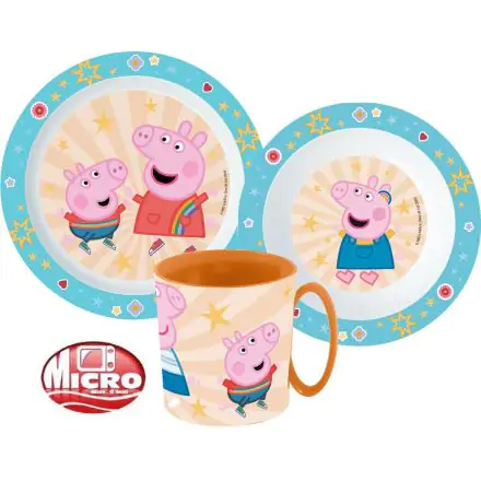Peppa Pig zestaw naczyń, plastikowy zestaw do mikrofalówki zdjęcie produktu