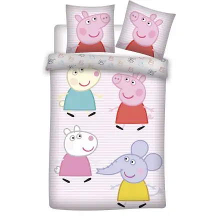 Peppa Pig Dziecięca Poszewka na Kołdrę 100x135 cm, 40x60 cm zdjęcie produktu