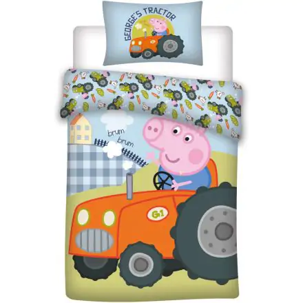 Peppa Pig dziecięca poszewka na kołdrę 100x135 cm, poszewka na poduszkę 40x60 cm zdjęcie produktu