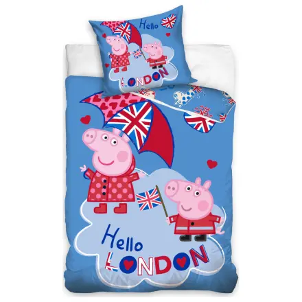 Peppa Pig Hello London poszewka na kołdrę zdjęcie produktu