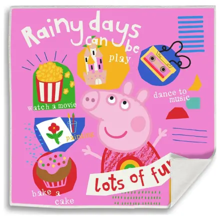 Peppa Pig Rainy Fun Magical Ręcznik do rąk Ręcznik do twarzy, Ręcznik 30x30cm zdjęcie produktu