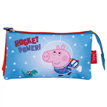 Peppa Pig Rocket Trójkomorowy Piórnik 21 cm zdjęcie produktu