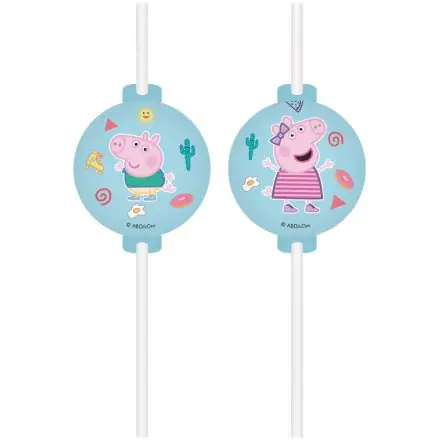 Peppa Pig Messy Play, Peppa Pig słomki papierowe, 4-częściowy zestaw FSC zdjęcie produktu