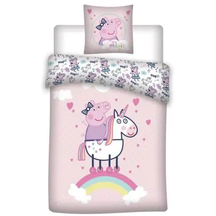 Pościel Peppa Pig bawełniana poszwa na kołdrę 90cm zdjęcie produktu