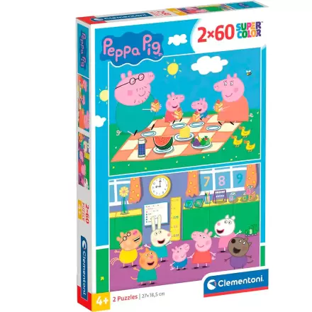 Peppa Pig puzzle 2 x 60 elementów termékfotója