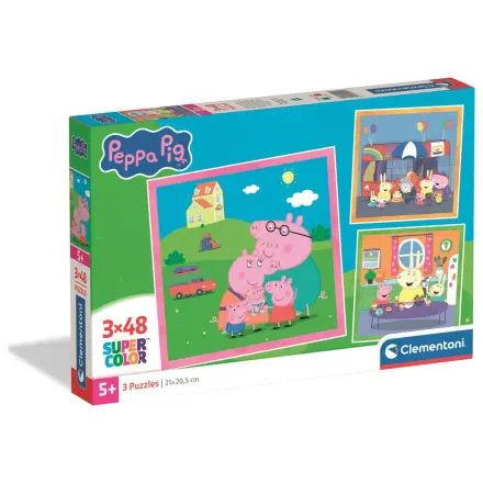 Peppa Pig puzzle 3x48 sztuk zdjęcie produktu
