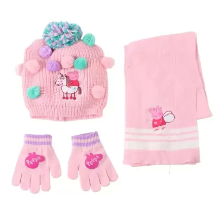 Zimowy zestaw Peppa Pig: snood, czapka, rękawiczki zdjęcie produktu