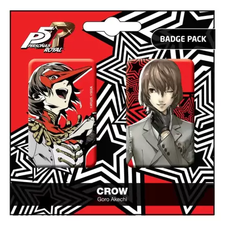 Persona 5 Royal Przypinki (2-Pack) Crow / Goro Akechi termékfotója