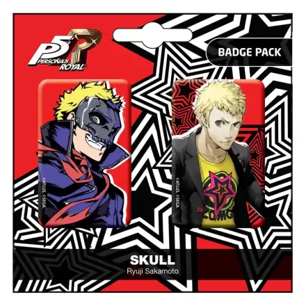 Persona 5 Royal Pin Badges 2-Pack Skull / Ryuji Sakamoto – 2-pak przypinek termékfotója