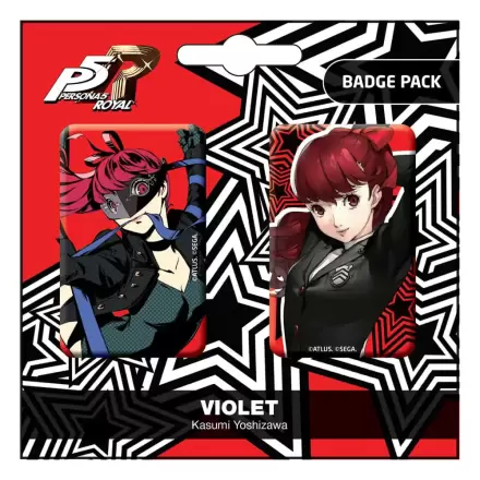 Persona 5 Royal Pin Badges 2-Pack Violet / Kasumi Yoshizawa - przypinki (2 sztuki) termékfotója