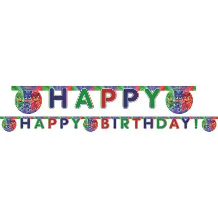 PJ Masks, PJ Masks Baner Happy Birthday 200 cm zdjęcie produktu