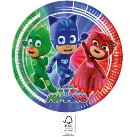 PJ Masks Talerzyki Papierowe 8 sztuk 23 cm FSC zdjęcie produktu