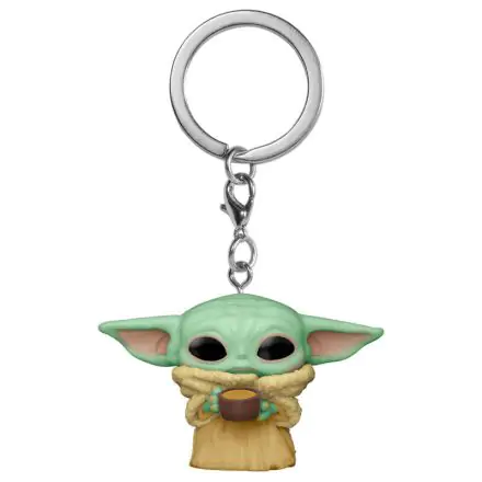 Brelok Pocket POP Star Wars The Mandalorian Yoda Dziecko z Kubkiem termékfotója