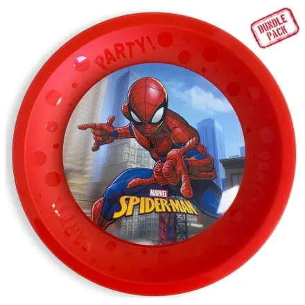 Spider-Man Crime Fighter micro premium płaski plastikowy talerz 4-częściowy zestaw 21 cm zdjęcie produktu
