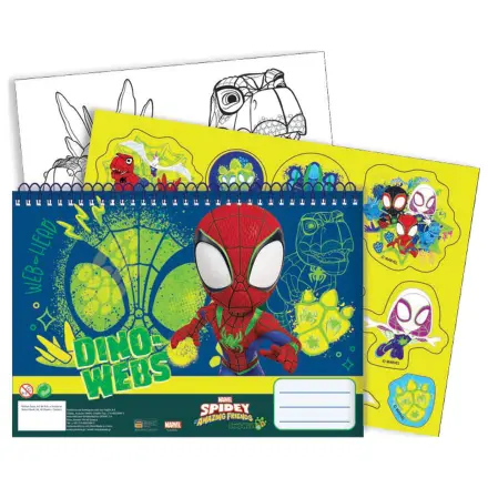 Spider-Man Spidey Dino-Webs A4 Spiralny szkicownik, 40 kartek, z naklejkami zdjęcie produktu