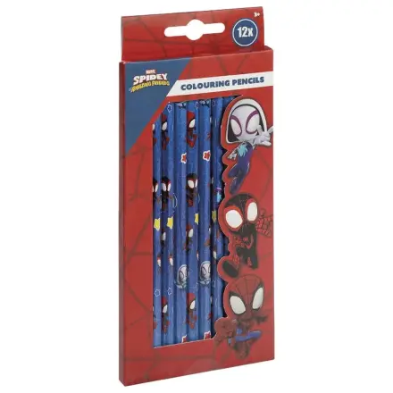 Spider-Man Spidey Friends zestaw 12 kredek ołówkowych zdjęcie produktu