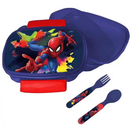 Spider-Man Splotch Pudełko na kanapki + Zestaw sztućców zdjęcie produktu