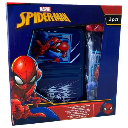 Spider-Man World of Web Lunch Box + Aluminiowa Butelka na Wodę Zestaw zdjęcie produktu