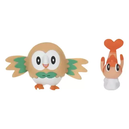 Pokémon Figurka 2-Pack Tatsugiri (Curly Form) & Rowlet 8 cm zdjęcie produktu