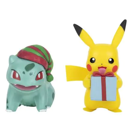 Pokémon Battle Figure Pack Mini Figurki 2-Pack Holiday Edition: Pikachu & Bulbasaur 5 cm zdjęcie produktu