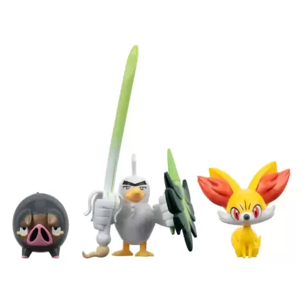 Zestaw figurek bojowych Pokémon 3-pak Fennekin, Lechonk, Sirfetch'd 5 cm zdjęcie produktu