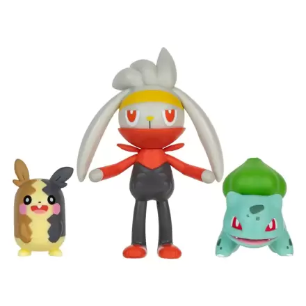 Zestaw figurek bojowych Pokémon 3-pak Morpeko (tryb Full-Belly), Bulbasaur #1, Raboot 5 cm zdjęcie produktu