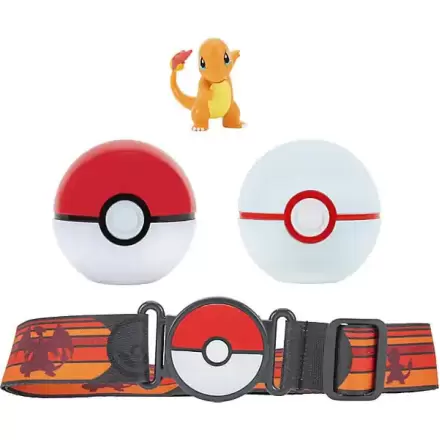 Pokémon Clip'n'Go Zestaw Paska Poké Ball, Poké Ball, Luxury Ball i Charmander termékfotója